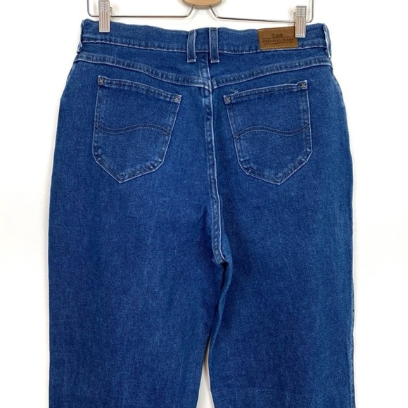 Vintage | Lee | Medium Wash High Rise Straight Leg Jeans Size 12 - Picture 6 of 12